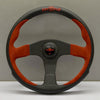 PERSONAL POLE POSITION LEATHER & RED SUEDE STEERING WHEELS
