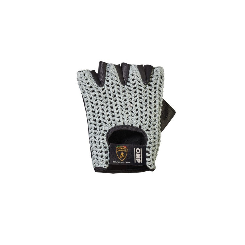 lamborghini handschuhe weiß OMP TAZIO- AUTOMOBILI GLOVES– miki-motorsports Size:Grey-M (5'3