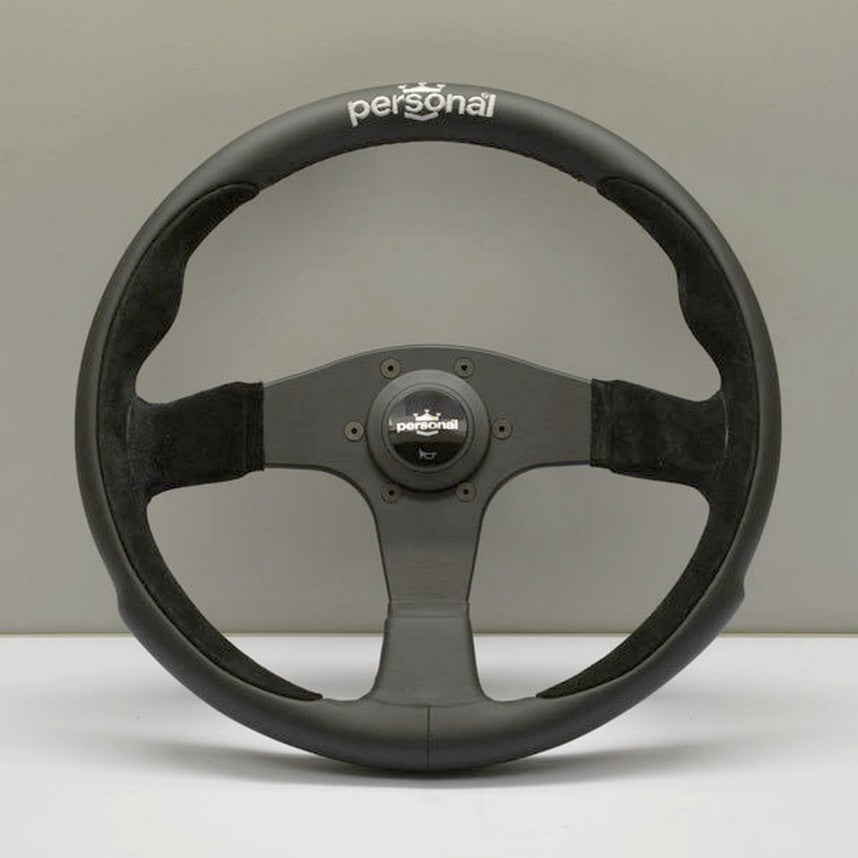 PERSONAL POLE POSITION LEATHER & BLACK SUEDE STEERING WHEELS– miki