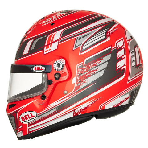 2026 BELL KC7 CMR CHAMPION RED KARTING HELMETS
