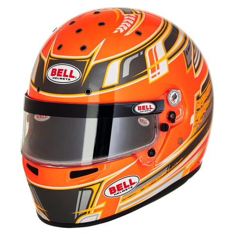 2026 BELL KC7 CMR CHAMPION ORANGE KARTING HELMETS