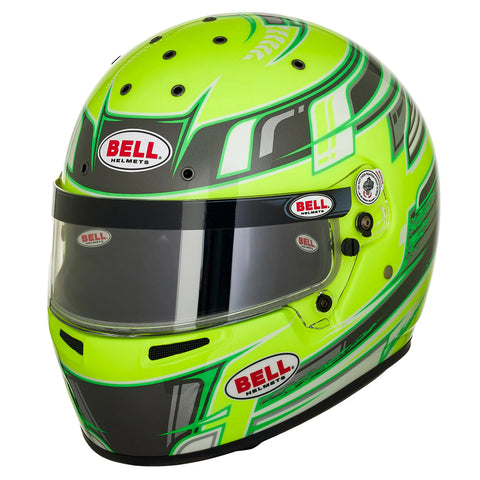 2026 BELL KC7 CMR CHAMPION YELLOW KARTING HELMETS