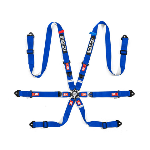 SPARCO COMPETITION H-2 PU 6 POINTS FHR RACE HARNESS