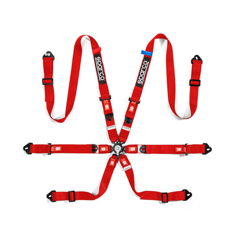 SPARCO COMPETITION H-2 PU 6 POINTS FHR RACE HARNESS