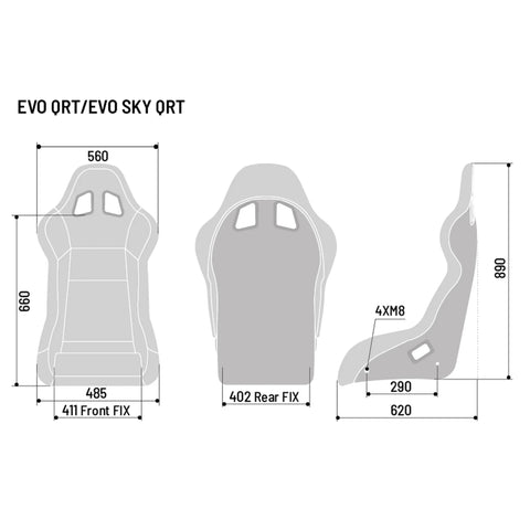 SPARCO QRT EVO & EVO SKY RACING SEATS