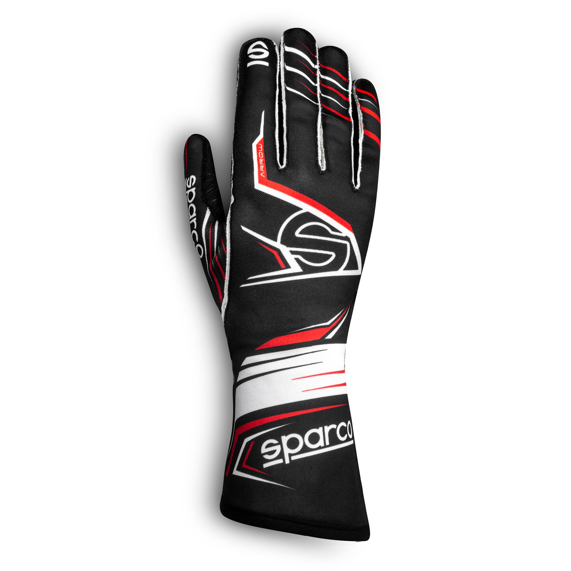 Sparco Arrow K guantes para piloto karting blanco/rojo