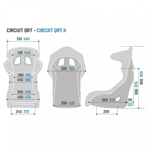 SPARCO QRT CIRCUIT 1 & 2 RACING SEATS