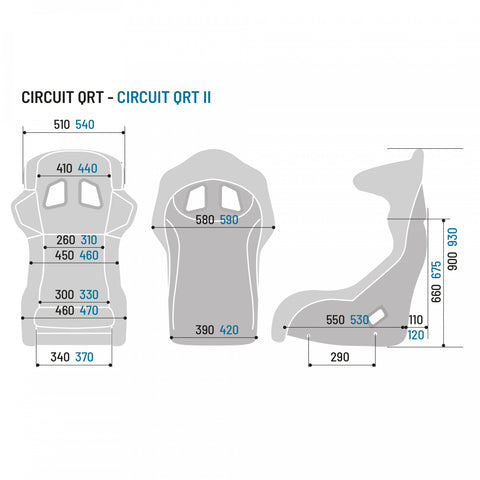 2024 SPARCO QRT CIRCUIT 1 & 2 RACING SEATS