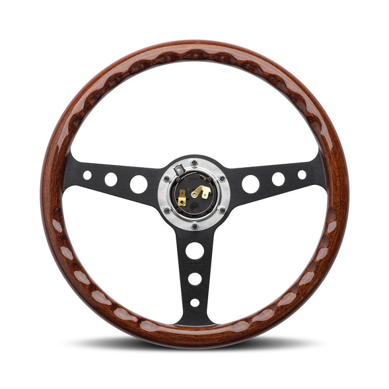 MOMO　インディ　ブラックスポーク　　　３５０ｍｍ MOMO ☆MOMO☆ モモ ステアリング ヘリテージライン インディ