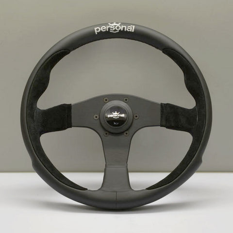 PERSONAL POLE POSITION LEATHER & BLACK SUEDE STEERING WHEELS