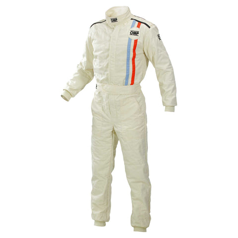 tocked at Showroom  SFI 3.2A/5 Approval  Racing and Mechanic Suits  OMP Proban Race Suit  OMP Logo  OMP First S Racing Suit  OMP Classic Race Suit  Modern Design  Karting  Innovative Materials  Ideal for Competitive Motorsport Events  Flame-Retardant Material  FIA Approved  FIA 8856-2018 Approval  Double-Layered Fireproof Race Suit  Colored Stripes on the Left Side of the Chest  Blue