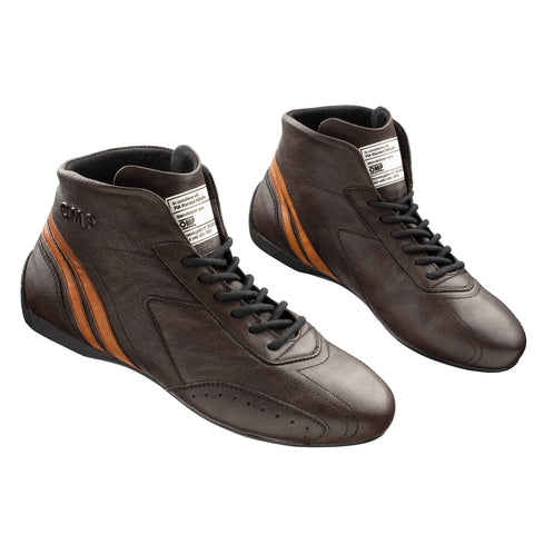 Superior levels of sensitivity and grip to the pedals  Soft knit Nomex inner lining  Soft feel and aged look  Size: 37-48  Retro look  Part number: IC0-0784-B01-015-37  Optimum feel and grip on the pedals  Miki-Motorsports  Mid cut classic design boot  Lightweight and comfortable design  High quality soft leather upper  Handcrafted oil and fuel resistant sole  Fuel and oil resistant sole  FIA 8856-2018 Approved  Carrera race boots  Brown color