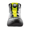 Sizes: 37-48  Rear bellow to increase comfort  Perforated leather for breathability  Part number: IC0-0805-B01  OMP EVO X-R Racing Shoes  Navy blue/silver/cyan  Miki-Motorsports  Micro adjustment ROTOR LACING  Lightweight and comfortable structure  Increased sensitivity on the pedal  High resistance and best grip  Fluo yellow  FIA 8856-2018 Approved  Colors: Black  Black/silver/red  Black/silver/fluo yellow