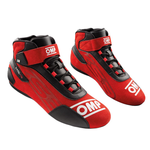 specifically designed for karting foot placement  smooth rolling outsole  reinforcement on common areas of wear  rear insert in elastic padded material  protection  mid-top shoe  mesh inserts  low profile ankle strap  KS-3F Karting Shoes  karting shoes  hook-and-loop fastener  high quality suede leather  full-lace style  flame-retardant lining  durability  CIK-FIA approved
