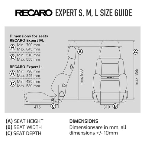 RECARO EXPERT LEATHER SPORT SEATS