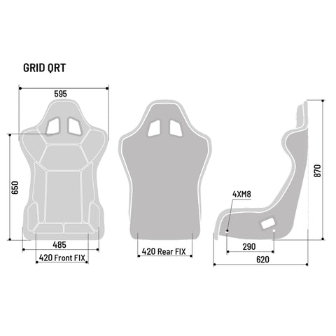 SPARCO GRID-Q QRT SKY RACING SEATS