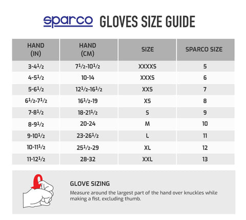 2024 SPARCO RECORD KARTING GLOVES