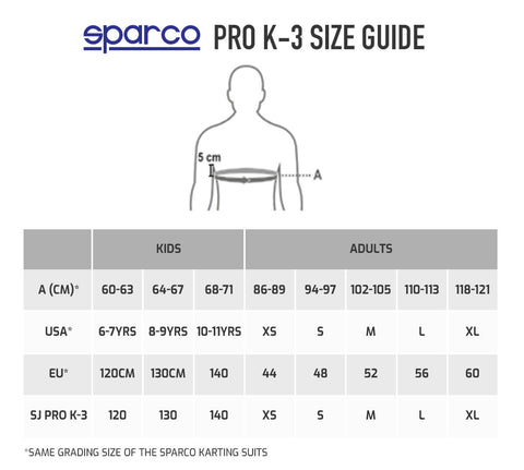 2023 SPARCO SJ PRO K-3 RIB PROTECTOR VESTS